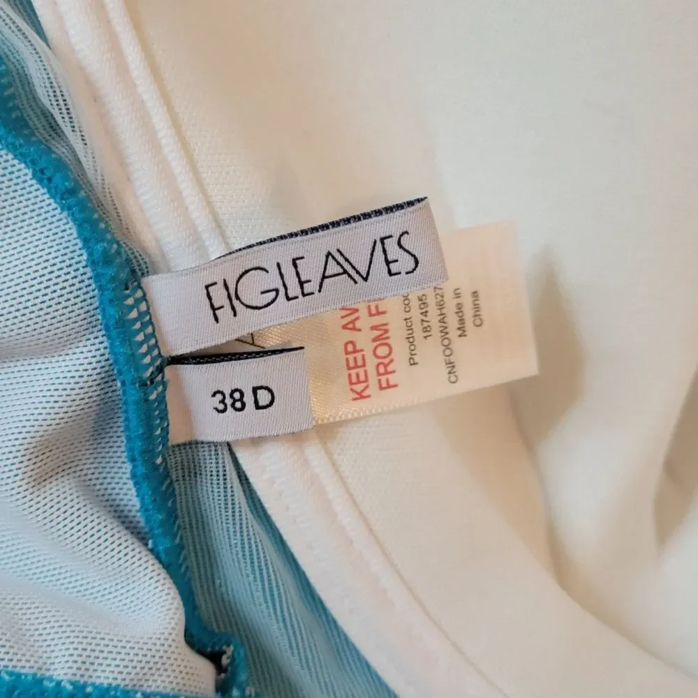 NWOT Figleaves Bikini Top; 38D